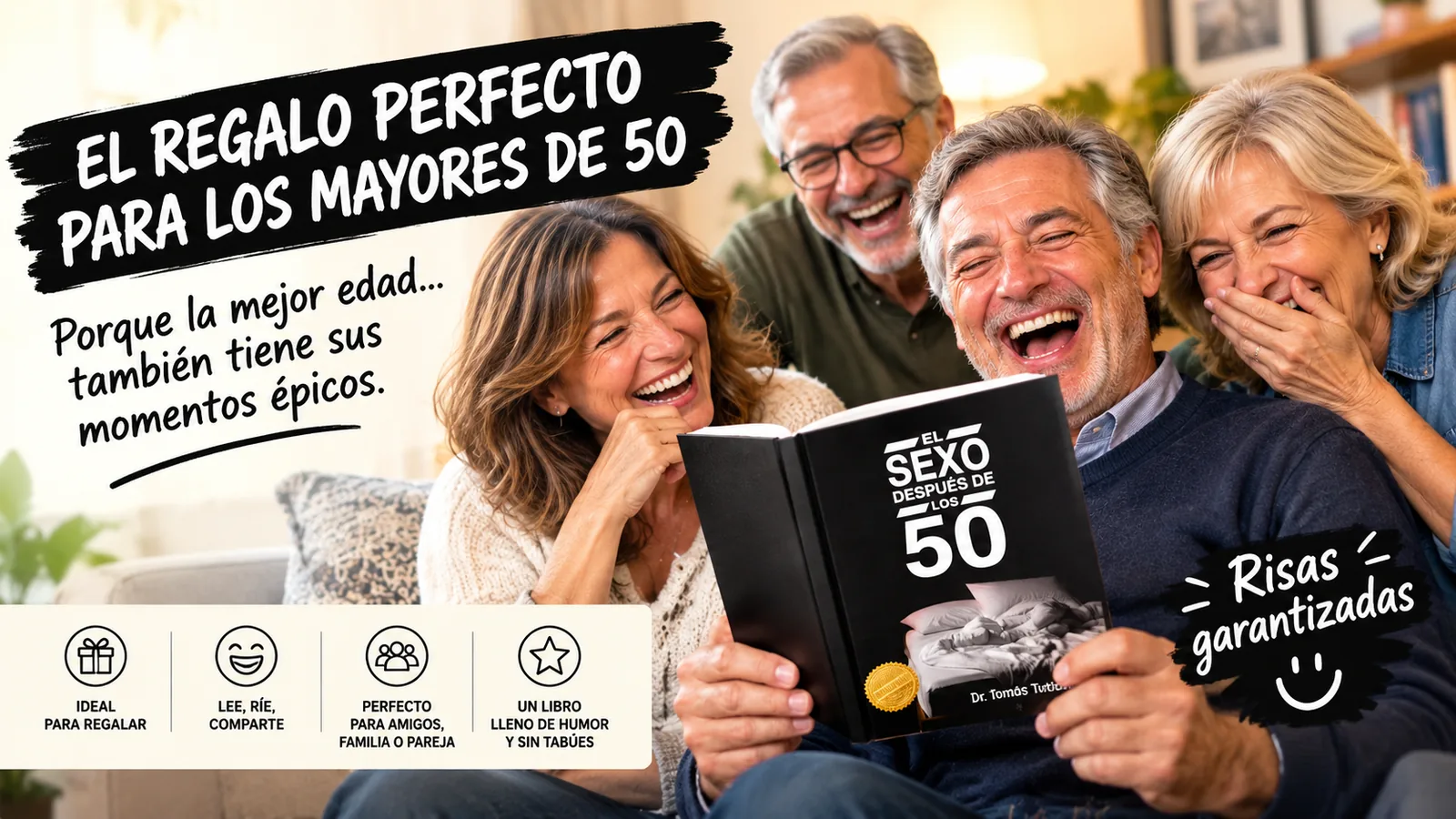 El regalo perfecto para mayores de 50: libro original y gracioso para un 50 cumpleaños